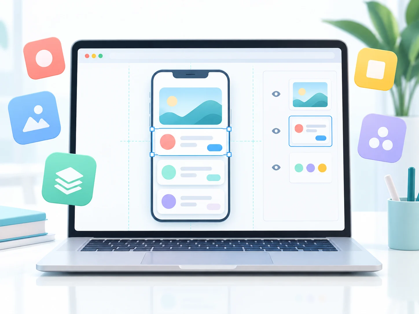 Interactive Web Canvas Editor for live layer preview and adjustment